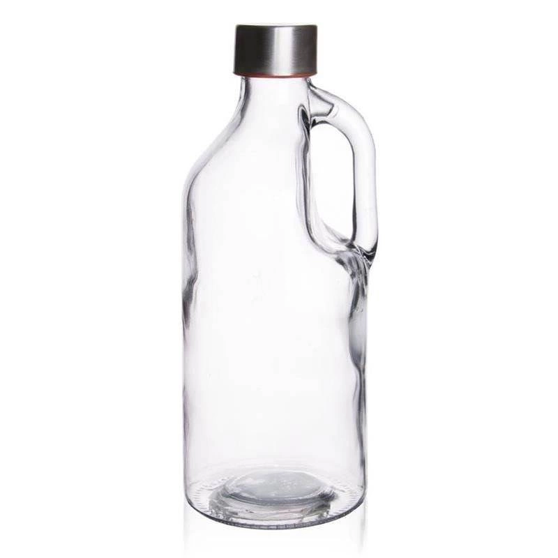 Glasflasche Glaskaraffe Wasserflasche Likörflasche Flasche aus Glas 1,15 L