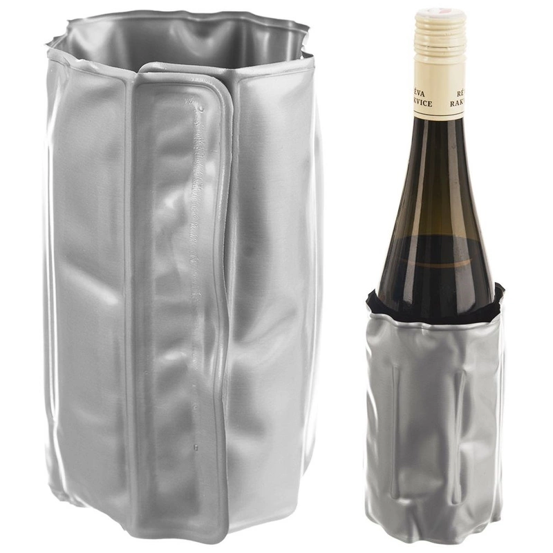 Kühltasche für Flaschen Flaschenkühler Flaschenhülle mit Kühlungseffekt für Wein Champagner Spirituosen 33x15,5 cm