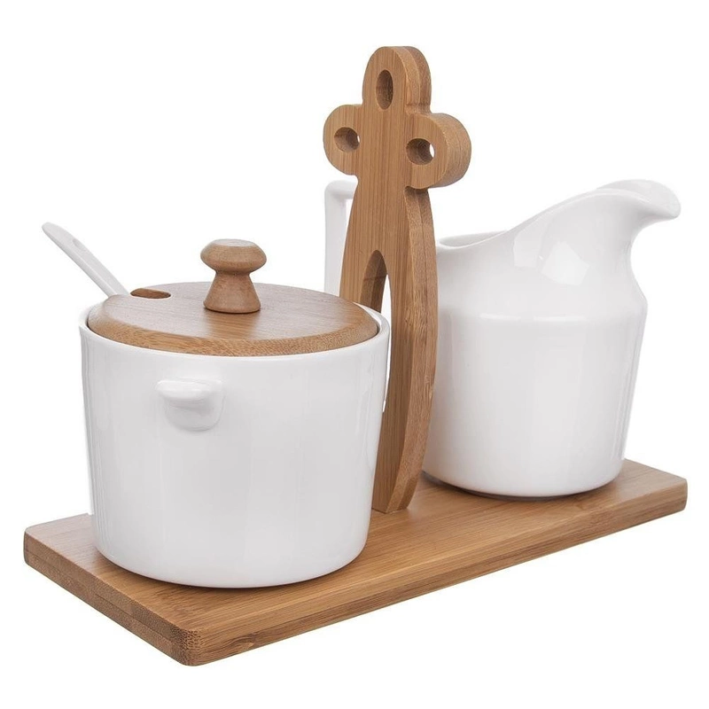 ORION Sugar bowl + milk jug + stand set