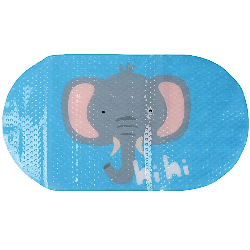 Antirutschmatte Badewannenmatte Wanneneinlage für KINDER 69x39 cm mit Elefantenmotiv