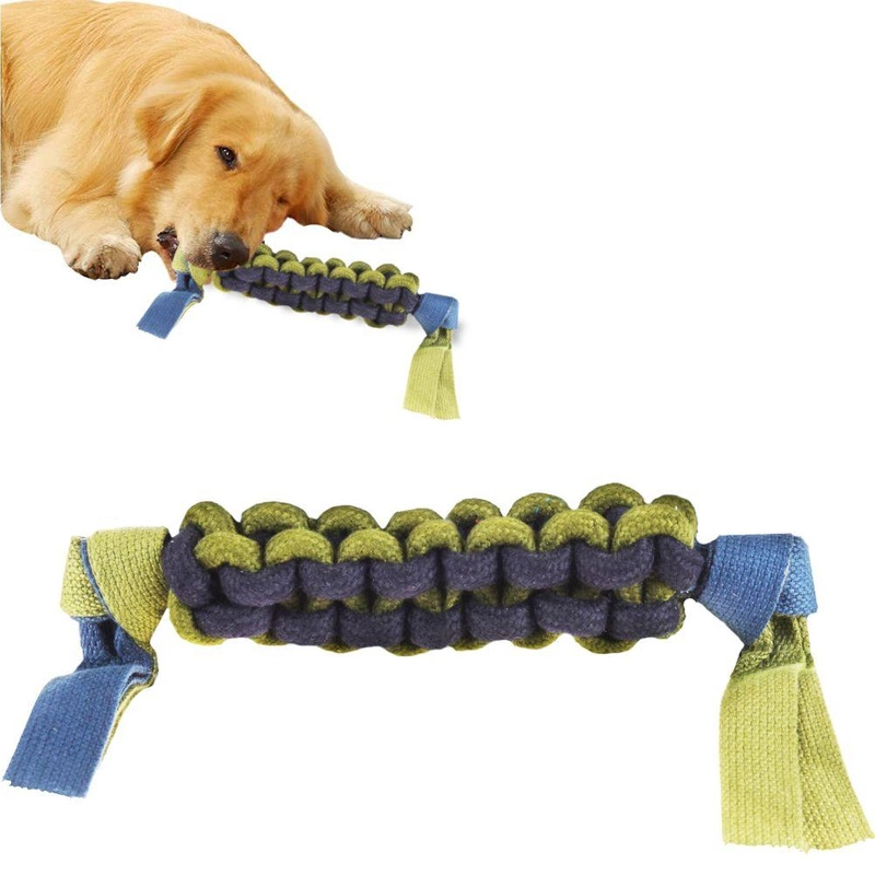Hundespielzeug Kauspielzeug Spieltau für HUNDE geflochten aus Baumwolle