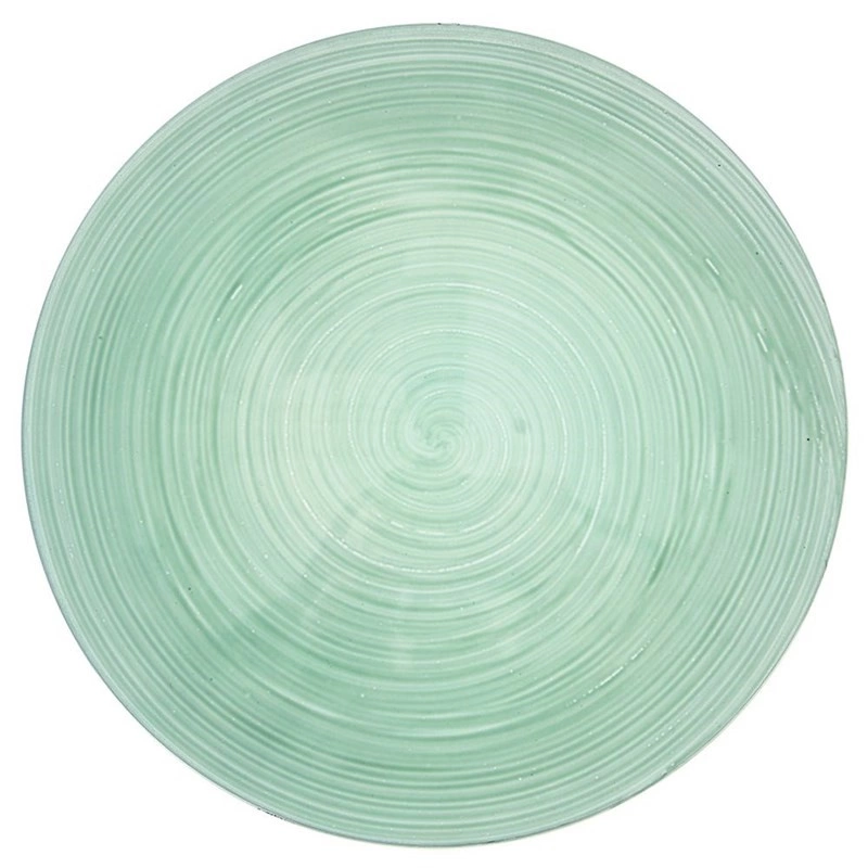 Unterteller Servierteller Platzteller rund dekorativ mintgrün 33 cm
