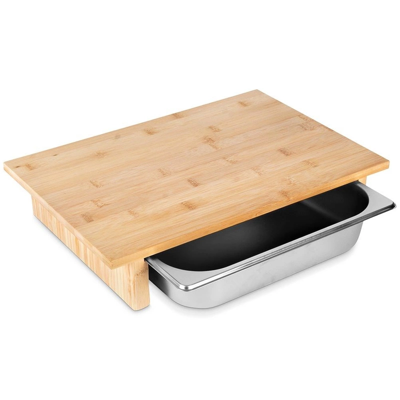 ORION Cutting bamboo board with container bowl