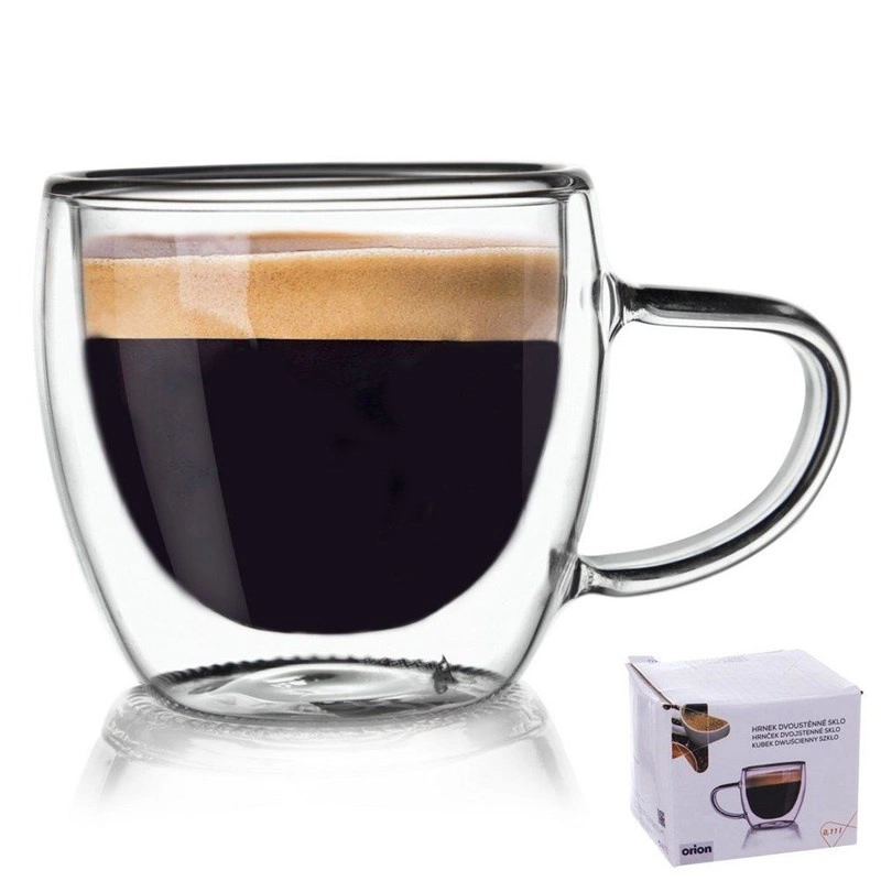 Teeglas Kaffeeglas Doppelwandig Gläser Thermoglas für Kaffee Tee 110 ml