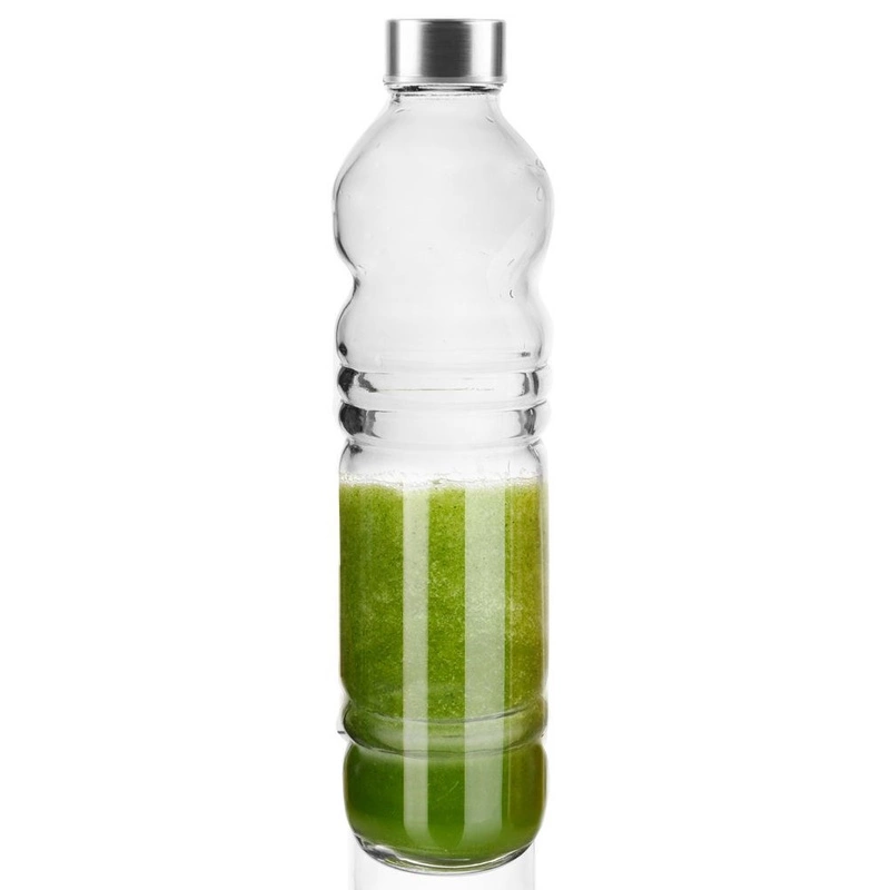 Glasflasche TRINKFLASCHE für Wasser Saft Limonade Smoothie Cocktail 1,1l