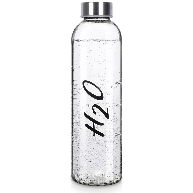 Glasflasche für WASSER SAFT mit Schraubverschluss 700 ml