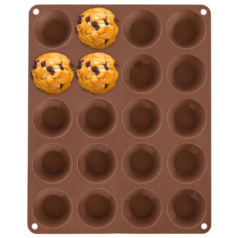 Silikonform Muffinform Backform für 20 Stück kleiner Cupcakes Muffins 29x23,5x2 cm