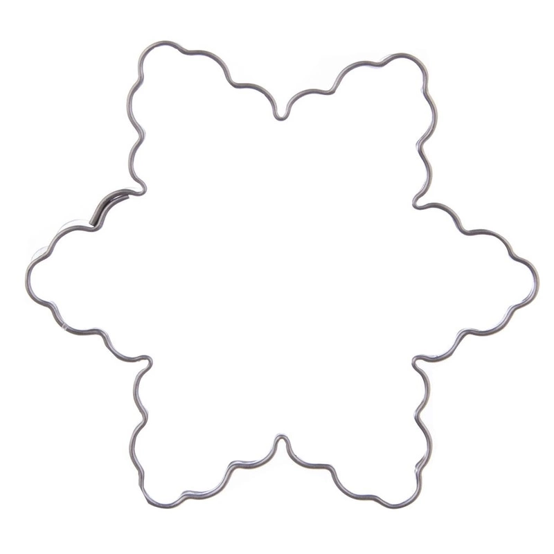 Ausstechform Ausstecher Keksausstecher für Kekse Lebkuchen Stern mit Wellen 6 cm
